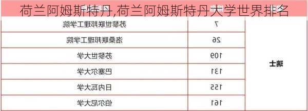 荷兰阿姆斯特丹,荷兰阿姆斯特丹大学世界排名-第1张图片-呼呼旅行网