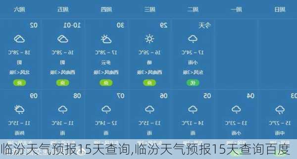 临汾天气预报15天查询,临汾天气预报15天查询百度-第2张图片-呼呼旅行网