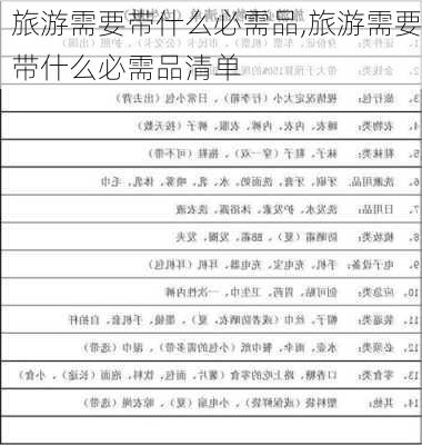 旅游需要带什么必需品,旅游需要带什么必需品清单-第2张图片-呼呼旅行网