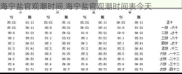 海宁盐官观潮时间,海宁盐官观潮时间表今天-第3张图片-呼呼旅行网