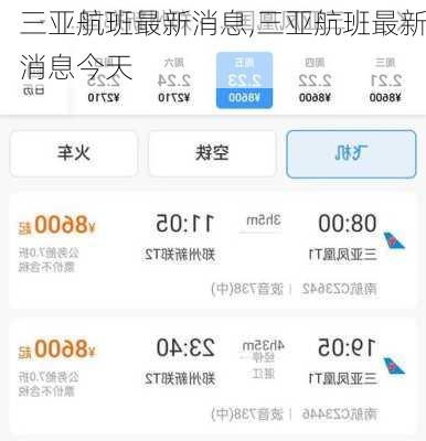 三亚航班最新消息,三亚航班最新消息今天-第3张图片-呼呼旅行网