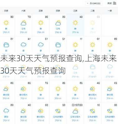 未来30天天气预报查询,上海未来30天天气预报查询-第1张图片-呼呼旅行网