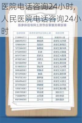 医院电话咨询24小时,人民医院电话咨询24小时