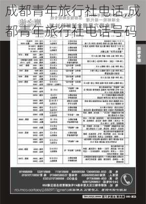 成都青年旅行社电话,成都青年旅行社电话号码-第2张图片-呼呼旅行网