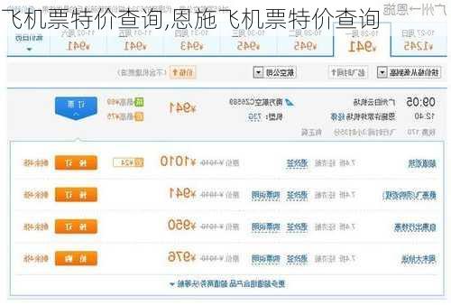 飞机票特价查询,恩施飞机票特价查询-第3张图片-呼呼旅行网