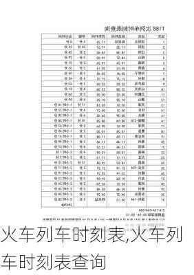 火车列车时刻表,火车列车时刻表查询-第1张图片-呼呼旅行网