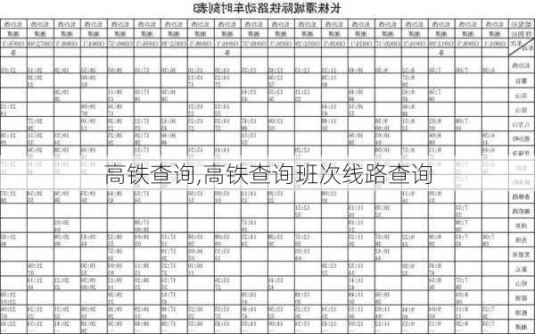 高铁查询,高铁查询班次线路查询-第3张图片-呼呼旅行网