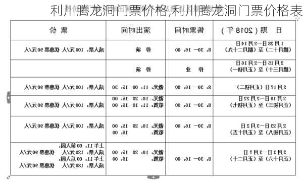 利川腾龙洞门票价格,利川腾龙洞门票价格表-第3张图片-呼呼旅行网