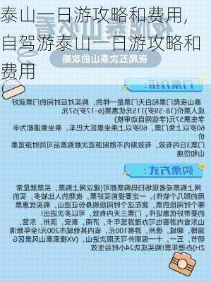 泰山一日游攻略和费用,自驾游泰山一日游攻略和费用-第2张图片-呼呼旅行网