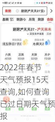 2022年春节天气预报15天查询,如何查询已过日期天气预报-第1张图片-呼呼旅行网