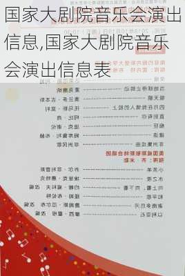 国家大剧院音乐会演出信息,国家大剧院音乐会演出信息表-第1张图片-呼呼旅行网