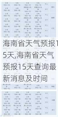 海南省天气预报15天,海南省天气预报15天查询最新消息及时间-第1张图片-呼呼旅行网