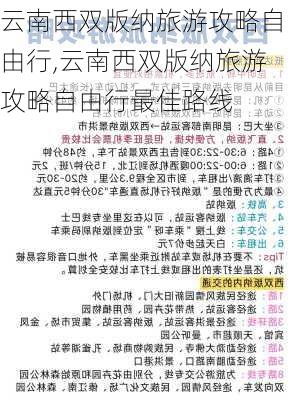 云南西双版纳旅游攻略自由行,云南西双版纳旅游攻略自由行最佳路线-第3张图片-呼呼旅行网