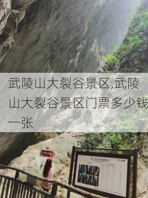 武陵山大裂谷景区,武陵山大裂谷景区门票多少钱一张-第3张图片-呼呼旅行网