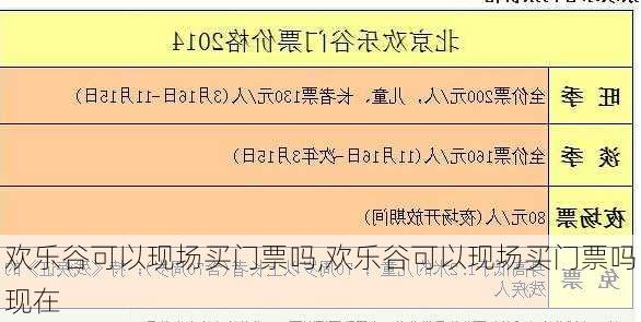 欢乐谷可以现场买门票吗,欢乐谷可以现场买门票吗现在-第2张图片-呼呼旅行网