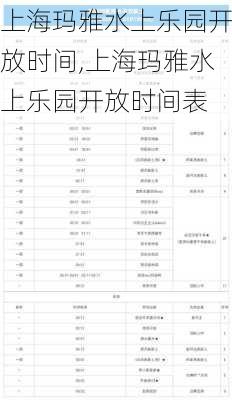 上海玛雅水上乐园开放时间,上海玛雅水上乐园开放时间表-第2张图片-呼呼旅行网