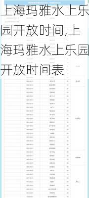 上海玛雅水上乐园开放时间,上海玛雅水上乐园开放时间表-第3张图片-呼呼旅行网