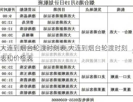 大连到烟台轮渡时刻表,大连到烟台轮渡时刻表和价格表-第3张图片-呼呼旅行网