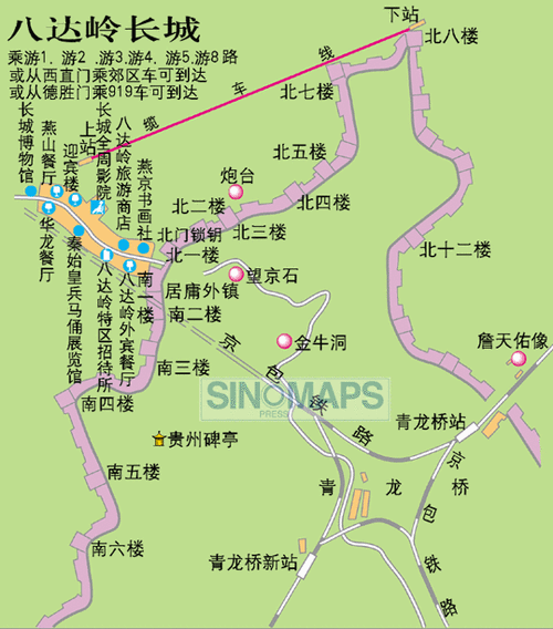 北京八达岭长城地图,北京八达岭长城地图高清版大地图