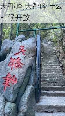 天都峰,天都峰什么时候开放-第3张图片-呼呼旅行网