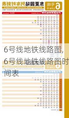 6号线地铁线路图,6号线地铁线路图时间表-第3张图片-呼呼旅行网