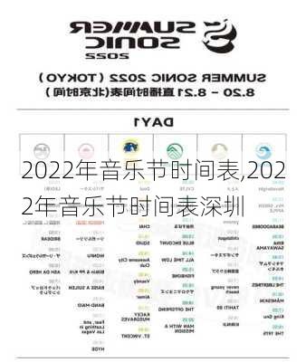 2022年音乐节时间表,2022年音乐节时间表深圳-第2张图片-呼呼旅行网