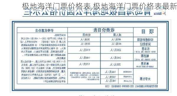 极地海洋门票价格表,极地海洋门票价格表最新