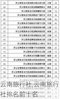 云南旅行社,云南旅行社排名前十名-第1张图片-呼呼旅行网