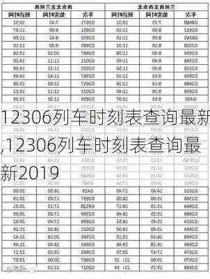 12306列车时刻表查询最新,12306列车时刻表查询最新2019-第1张图片-呼呼旅行网