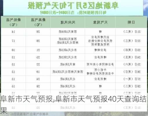 阜新市天气预报,阜新市天气预报40天查询结果-第3张图片-呼呼旅行网