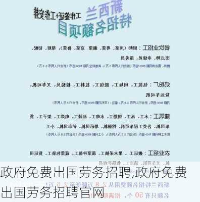 政府免费出国劳务招聘,政府免费出国劳务招聘官网-第2张图片-呼呼旅行网