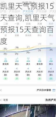 凯里天气预报15天查询,凯里天气预报15天查询百度-第2张图片-呼呼旅行网